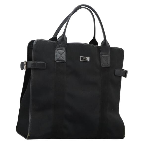GUCCI Hand Bag Canvas Black